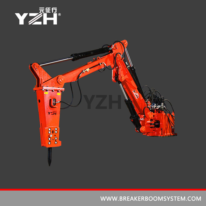 Electric Hydraulic Stationary Rockbreaker Boom Loader System