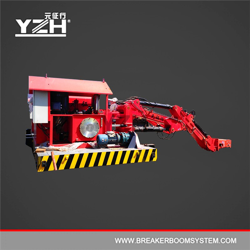 Stationary Pedestal Type Hydraulic Rock Breaking Booms System