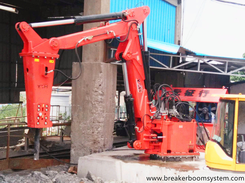 Fixed Rockbreaker Booms