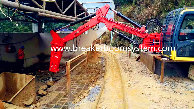 Pedestal Hydraulic Rockbreaker Booms Systems
