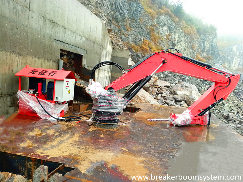 The First Set Stationary Rockbreaker Boom System After 2020 Chinese New Year...