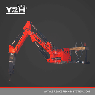 Hydraulic Rock Breaker Boom System For Jaw Crusher Grizzly