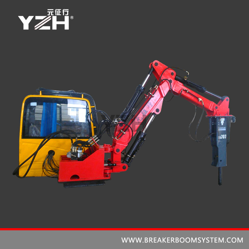 Pedestal Boom System For Crushing Equipment