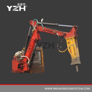 Static Grizzly Rockbreaker Boom System For Surface Mine