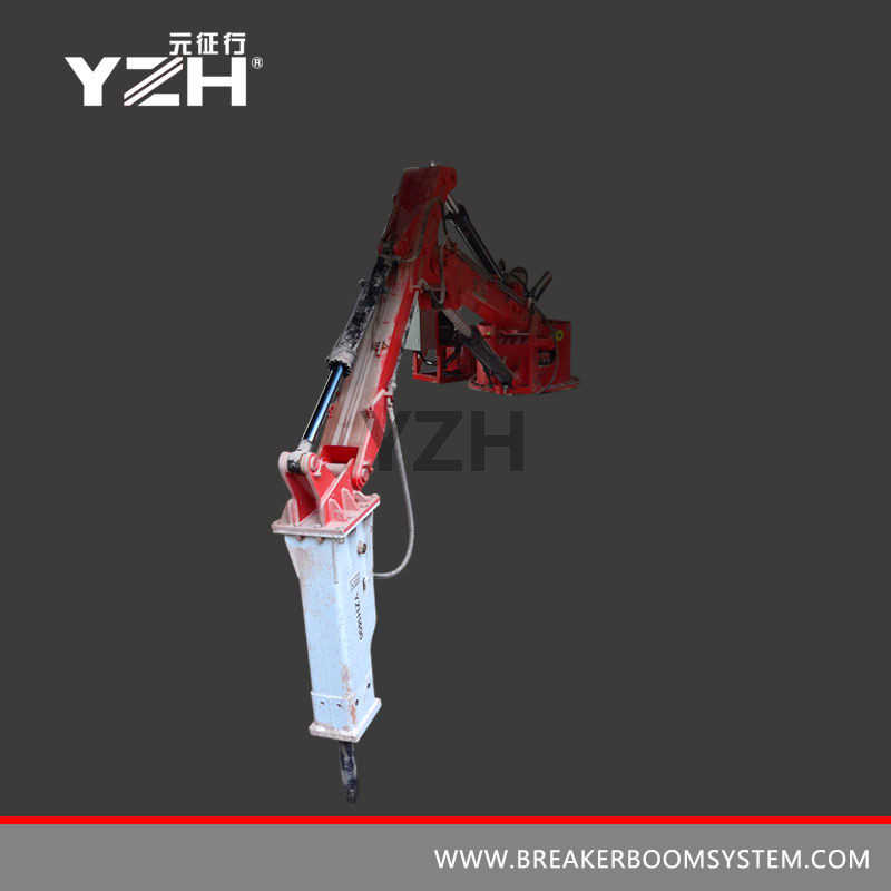 Static Grizzly Rockbreaker Boom System For Surface Mine